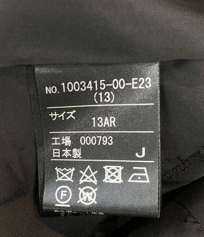 Aquascutum 長袖ワンピース ブラック 1003415-00-E23 日本製 レディース SIZE 13 アクアスキュータム