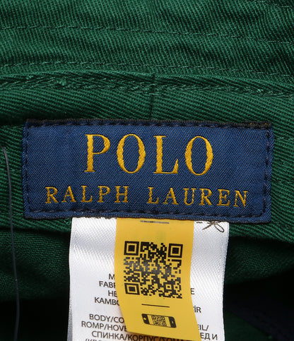美品 POLO RALPH LAUREN POLOベア ツイル バケット ハット グリーン メンズ SIZE L/XL ポロ・ラルフローレン
