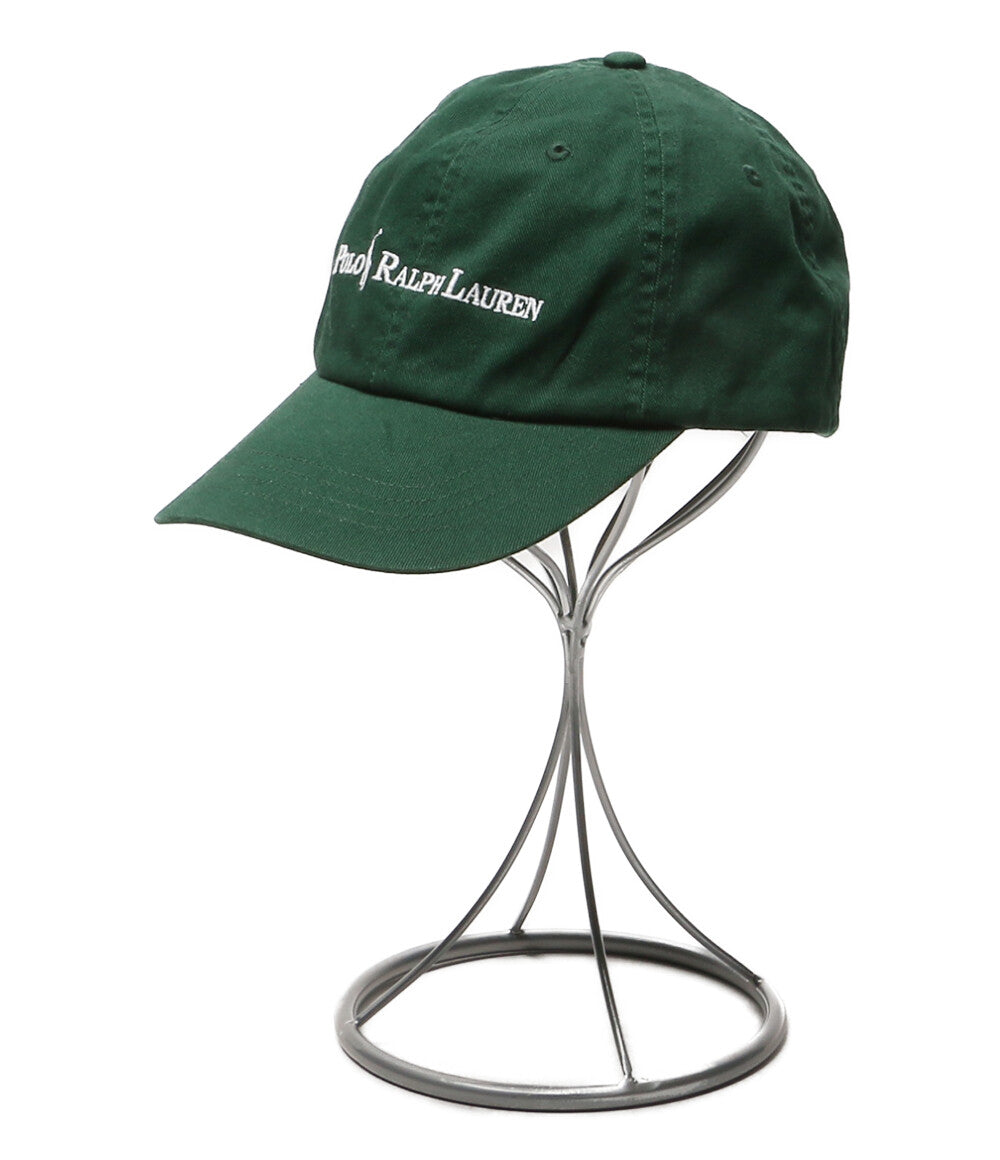 美品 POLO RALPH LAUREN コットン ツイル ボール キャップ グリーン メンズ SIZE O/S ポロ・ラルフローレン