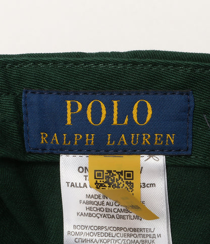 美品 POLO RALPH LAUREN コットン ツイル ボール キャップ グリーン メンズ SIZE O/S ポロ・ラルフローレン