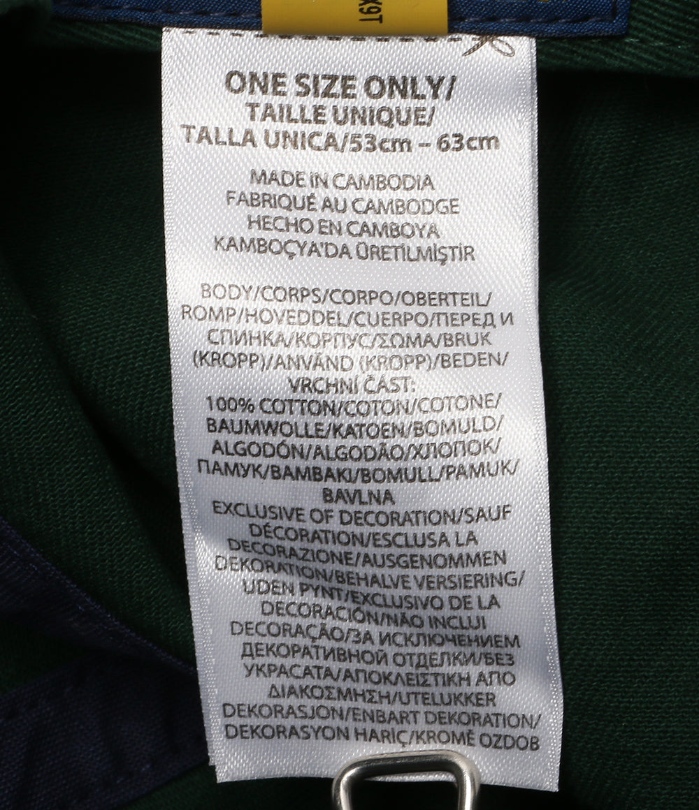 美品 POLO RALPH LAUREN コットン ツイル ボール キャップ グリーン メンズ SIZE O/S ポロ・ラルフローレン