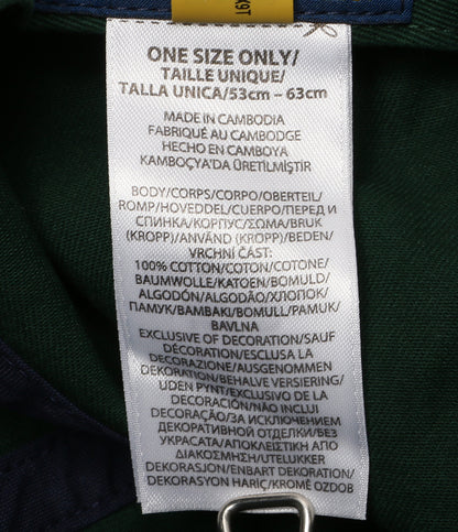 美品 POLO RALPH LAUREN コットン ツイル ボール キャップ グリーン メンズ SIZE O/S ポロ・ラルフローレン