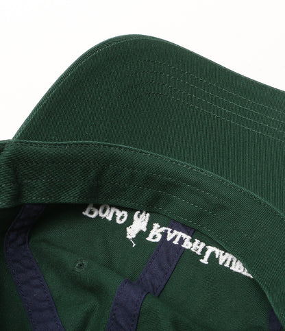 美品 POLO RALPH LAUREN コットン ツイル ボール キャップ グリーン メンズ SIZE O/S ポロ・ラルフローレン