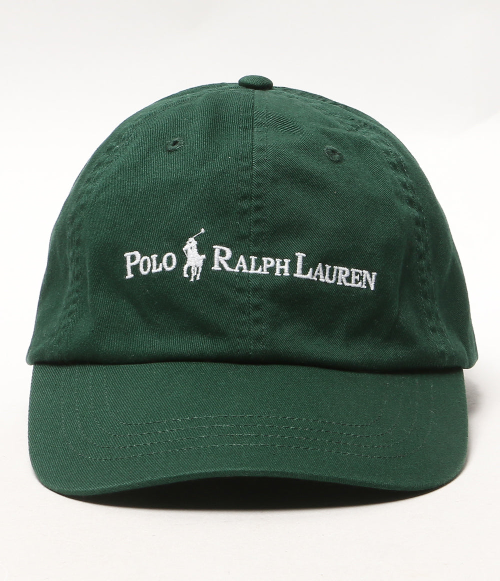 美品 POLO RALPH LAUREN コットン ツイル ボール キャップ グリーン メンズ SIZE O/S ポロ・ラルフローレン
