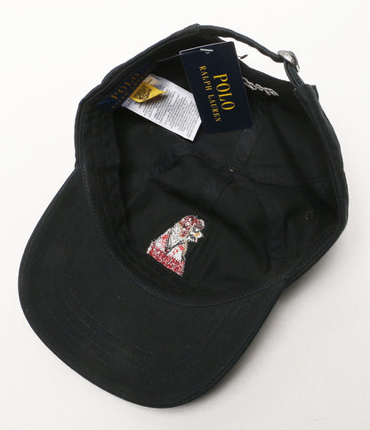 美品 POLO RALPH LAUREN ドッグ エンブロイダリー キャップ BLK メンズ SIZE O/S ポロ・ラルフローレン