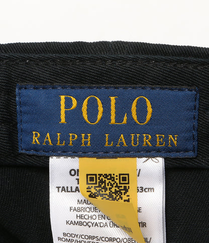 美品 POLO RALPH LAUREN ドッグ エンブロイダリー キャップ BLK メンズ SIZE O/S ポロ・ラルフローレン