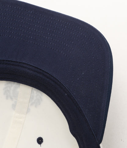 美品 POLO RALPH LAUREN ツートーン クレスト ツイル ボール キャップ ホワイト×ネイビー メンズ SIZE O/S ポロ・ラルフローレン
