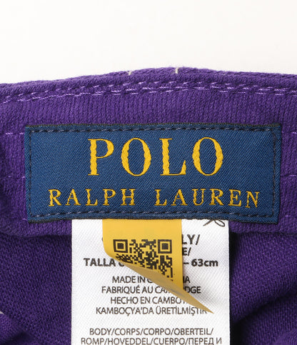 POLO RALPH LAUREN シャモア レター ボール キャップ パープル×イエロー メンズ SIZE O/S ポロ・ラルフローレン