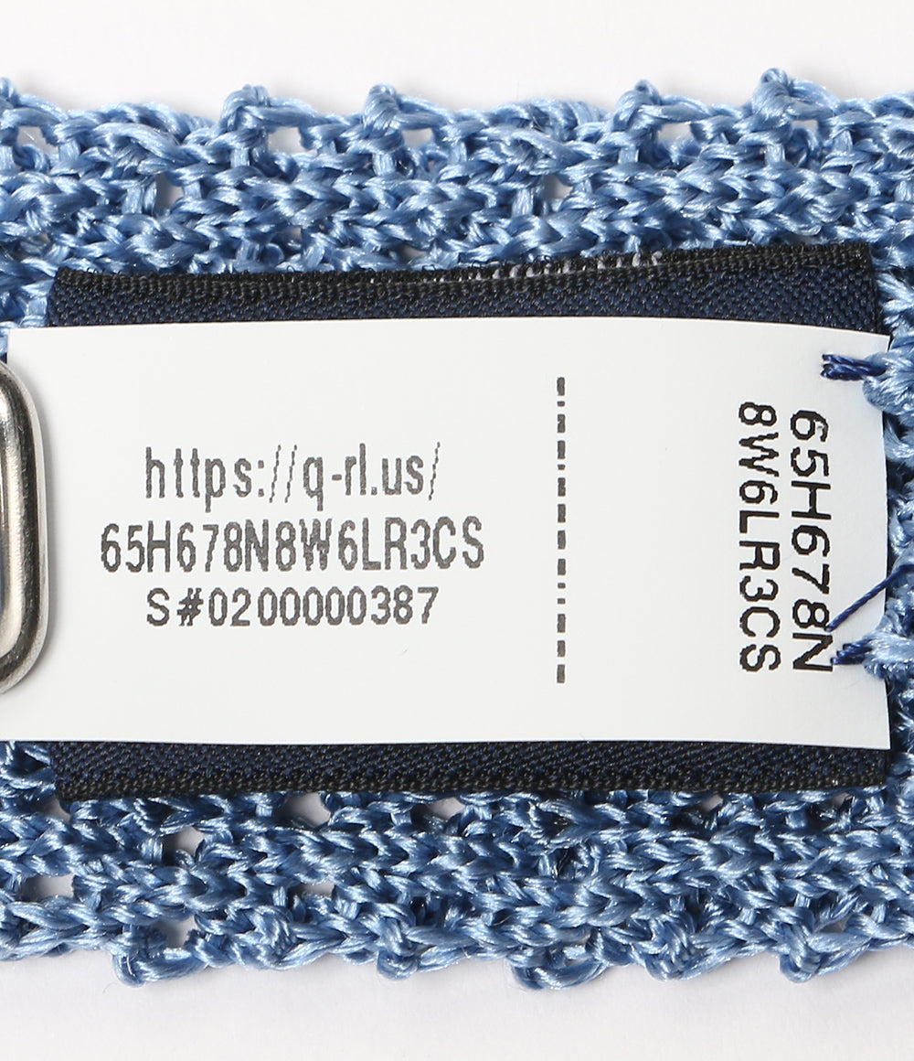 美品 POLO RALPH LAUREN ネクタイ ニット シルク ライトブルー イタリア製 メンズ ポロ・ラルフローレン