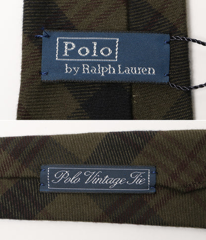 美品 POLO RALPH LAUREN ネクタイ ヴィンテージ インスパイアード チェック ナクタイ メンズ ポロ・ラルフローレン