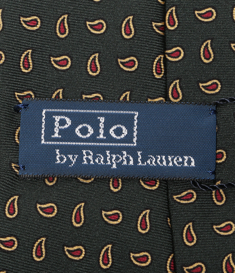 美品 POLO RALPH LAUREN ネクタイ ヴィンテージ インスパイアード パイン シルク レップ メンズ ポロ・ラルフローレン