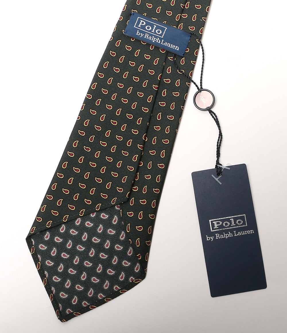 美品 POLO RALPH LAUREN ネクタイ ヴィンテージ インスパイアード パイン シルク レップ メンズ ポロ・ラルフローレン
