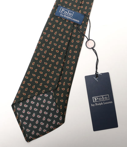 美品 POLO RALPH LAUREN ネクタイ ヴィンテージ インスパイアード パイン シルク レップ メンズ ポロ・ラルフローレン