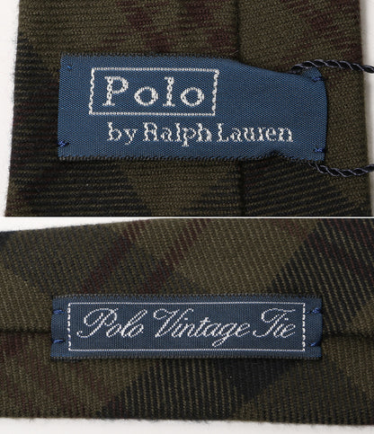 美品 POLO RALPH LAUREN ネクタイ ヴィンテージ インスパイアード チェック ナクタイ メンズ ポロ・ラルフローレン