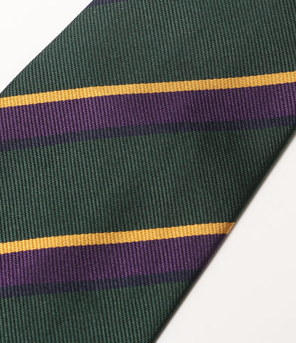 美品 POLO RALPH LAUREN ネクタイ ヴィンテージ インスパイアード ストライプド GRN メンズ ポロ・ラルフローレン