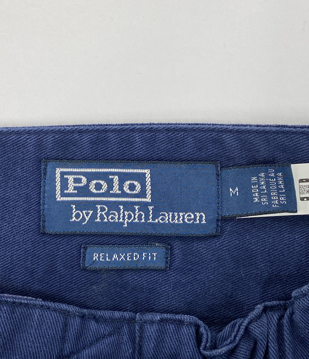 美品 POLO RALPH LAUREN ショートパンツ 6インチ イージー ネイビー エンブレムロゴ サイドライン メンズ SIZE M ポロ・ラルフローレン