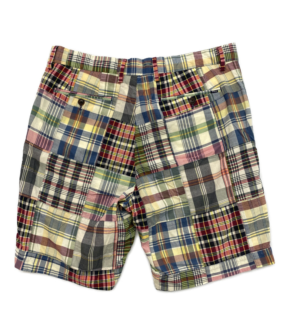 POLO RALPH LAUREN ショートパンツ パッチワーク マドラス CLASSIC FIT メンズ SIZE 34 ポロ・ラルフローレン