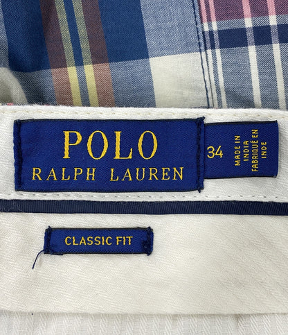 POLO RALPH LAUREN ショートパンツ パッチワーク マドラス CLASSIC FIT メンズ SIZE 34 ポロ・ラルフローレン