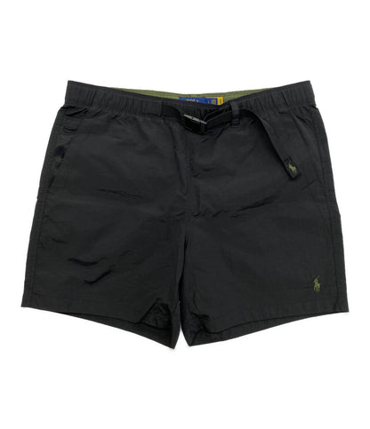 美品 POLO RALPH LAUREN ショートパンツ ナイロン ブラック PERFORMANCE ウェビングベルト メンズ SIZE L ポロ・ラルフローレン
