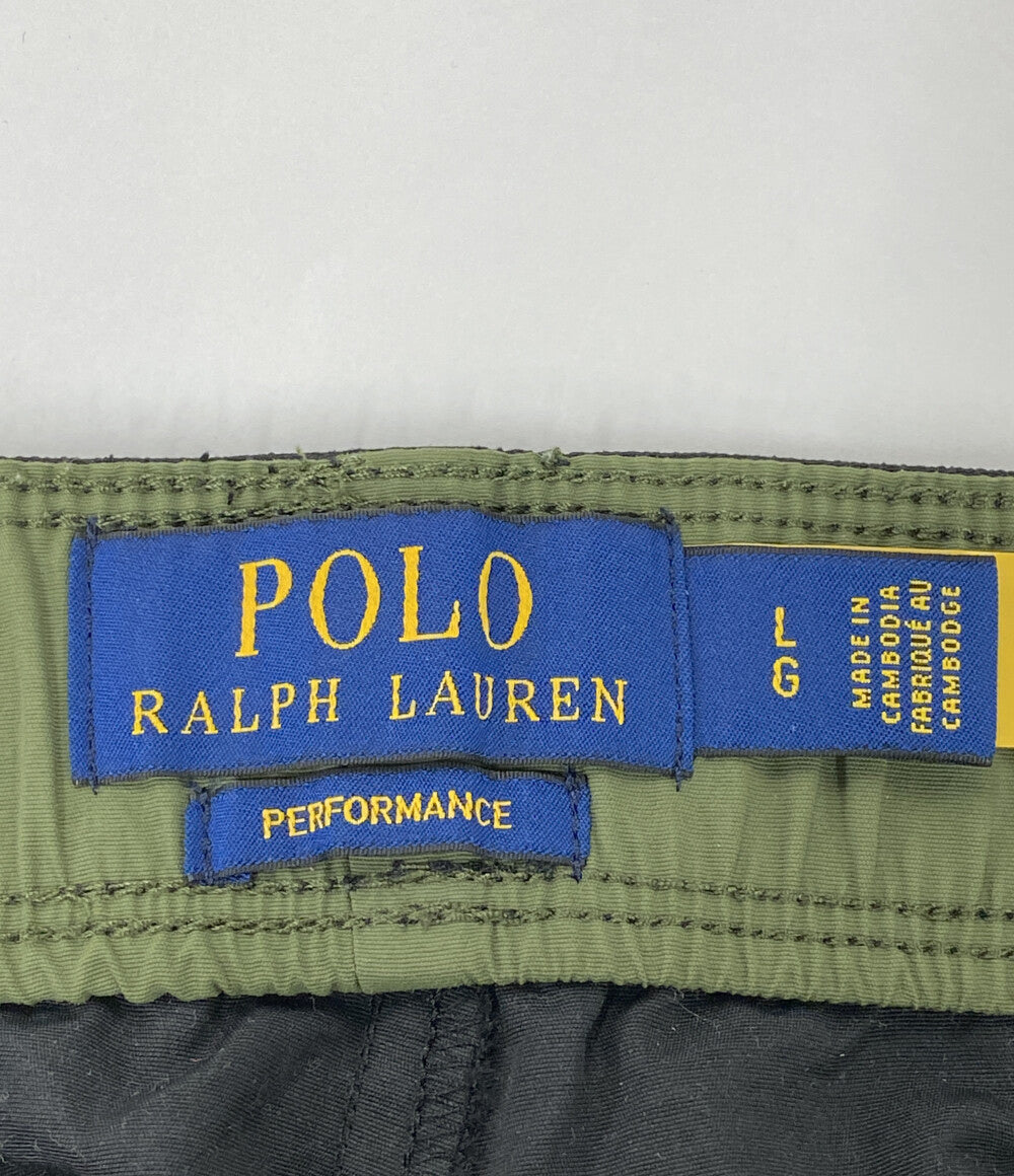 美品 POLO RALPH LAUREN ショートパンツ ナイロン ブラック PERFORMANCE ウェビングベルト メンズ SIZE L ポロ・ラルフローレン