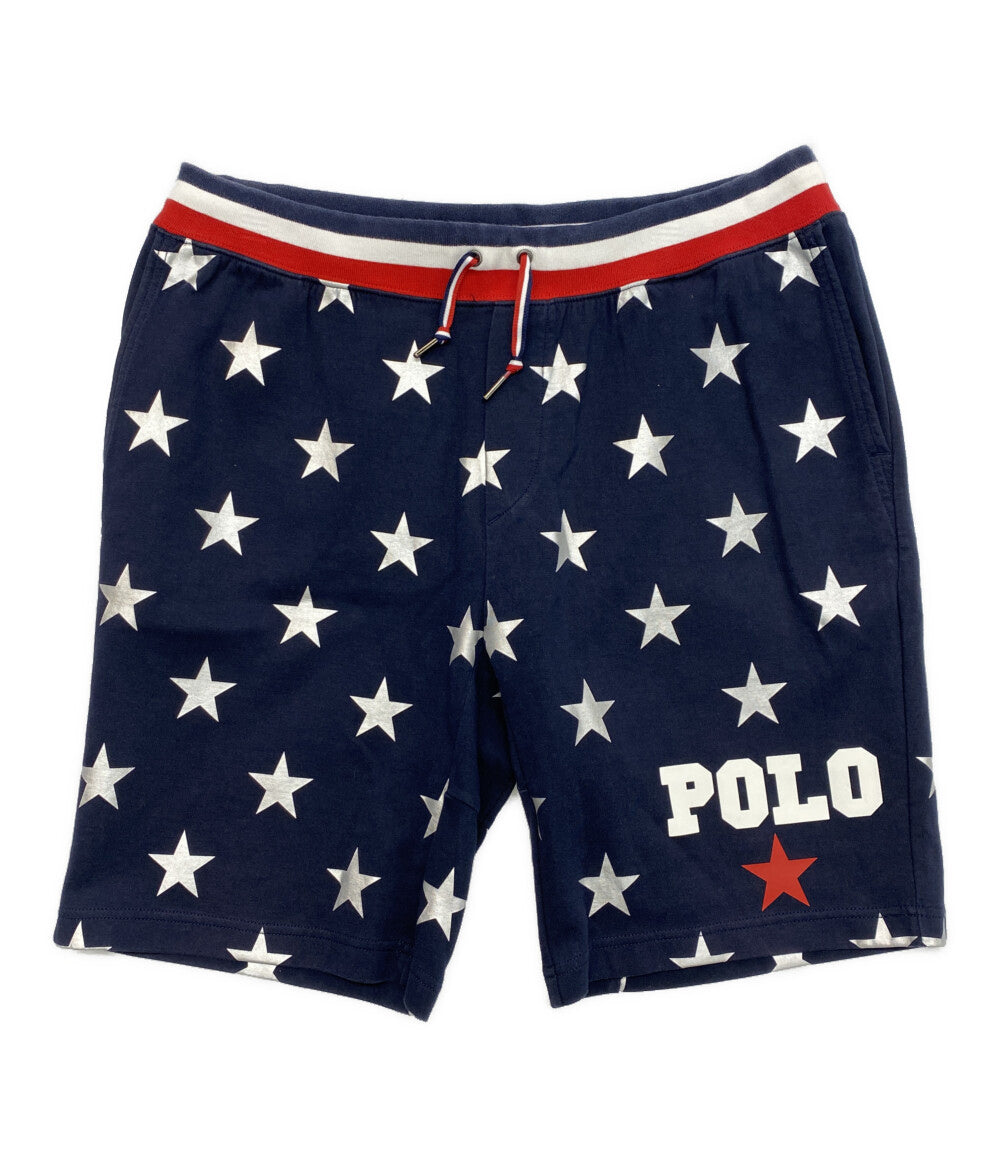 POLO RALPH LAUREN ショートパンツ スウェット スター 総柄 トリコリブ メンズ SIZE L ポロ・ラルフローレン