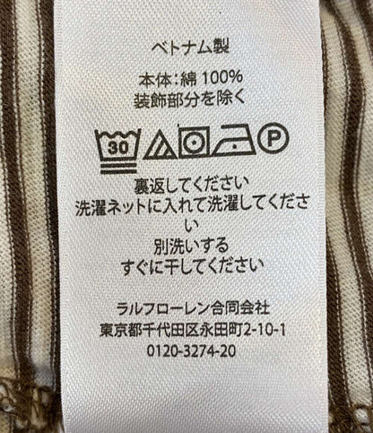 POLO RALPH LAUREN 半袖Ｔシャツ クラシックフィット ストライプド ポケTシャツ ブラウン メンズ SIZE L ポロ・ラルフローレン