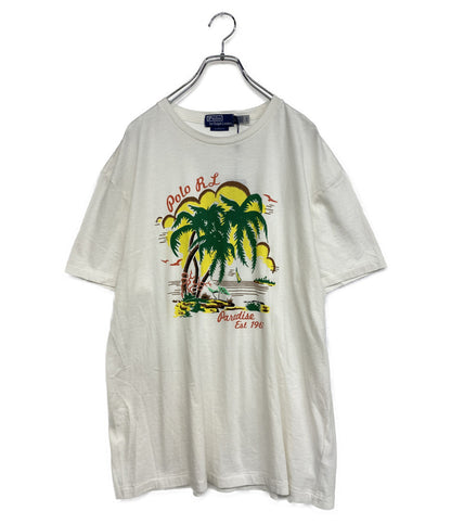 POLO RALPH LAUREN 半袖Ｔシャツ クラシックフィット ジャージー グラフィック ホワイト メンズ SIZE L ポロ・ラルフローレン