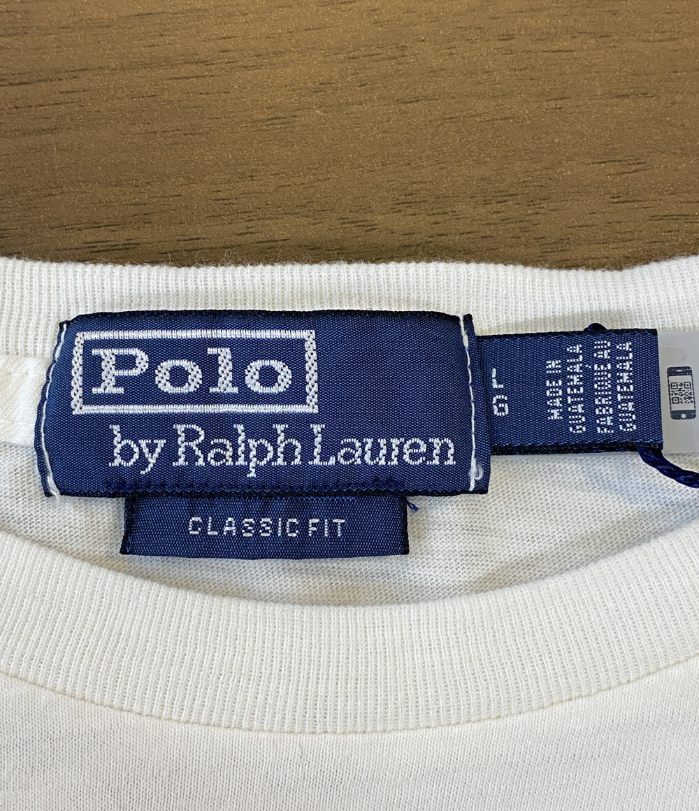 POLO RALPH LAUREN 半袖Ｔシャツ クラシックフィット ジャージー グラフィック ホワイト メンズ SIZE L ポロ・ラルフローレン