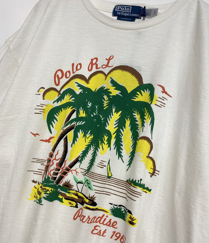 POLO RALPH LAUREN 半袖Ｔシャツ クラシックフィット ジャージー グラフィック ホワイト メンズ SIZE L ポロ・ラルフローレン