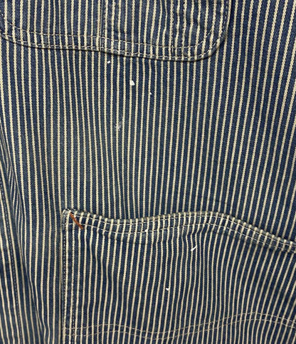 美品 POLO RALPH LAUREN カバーオール インディゴ ヒッコリーストライプ ユーティリティー メンズ SIZE XL ポロ・ラルフローレン