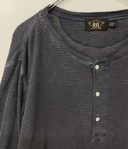 RRL RALPH LAUREN 長袖Ｔシャツ サーマル ヘンリー ワッフル メンズ SIZE XL ダブルアールエル