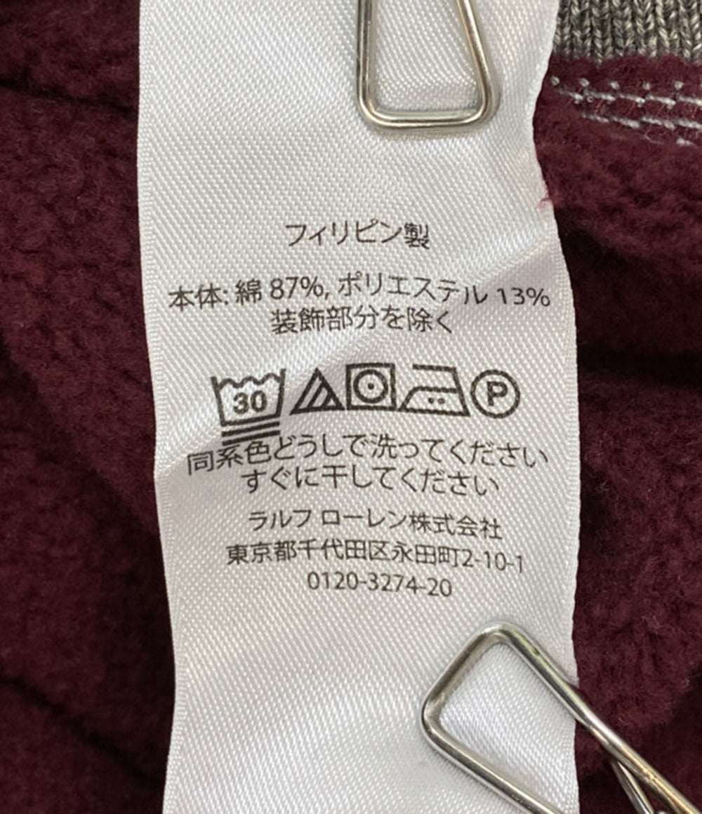 美品 POLO RALPH LAUREN スウェット TWO TONE FLEECE SWEATSHIRT 両V メンズ SIZE L ポロ・ラルフローレン