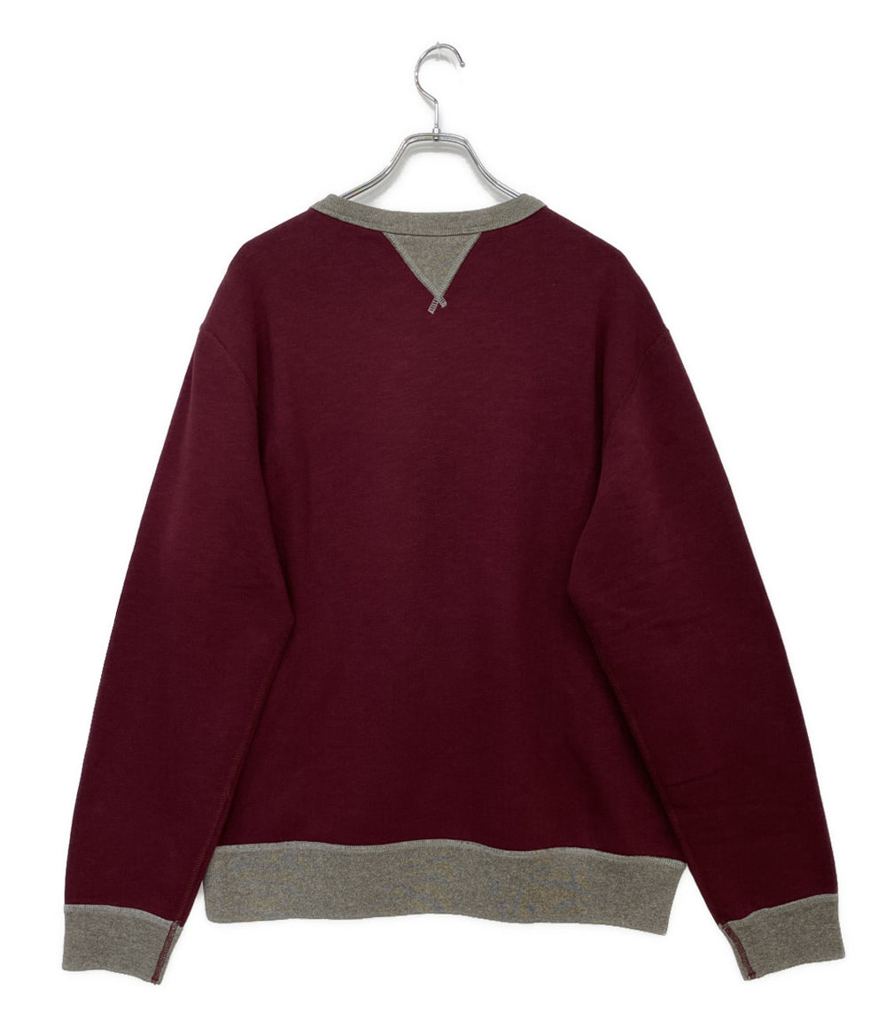 美品 POLO RALPH LAUREN スウェット TWO TONE FLEECE SWEATSHIRT 両V メンズ SIZE L ポロ・ラルフローレン