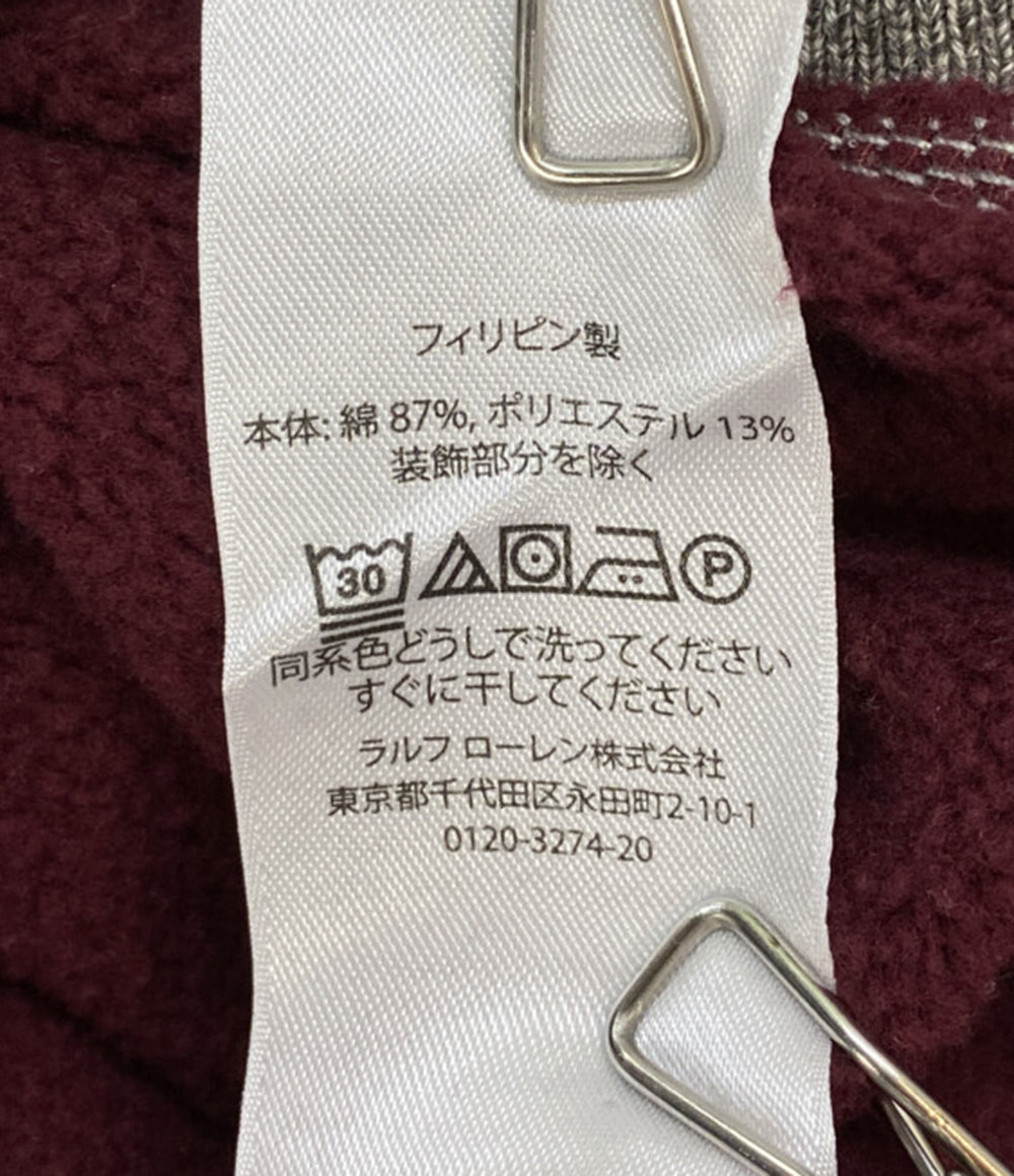 美品 POLO RALPH LAUREN スウェット TWO TONE FLEECE SWEATSHIRT 両V メンズ SIZE L ポロ・ラルフローレン