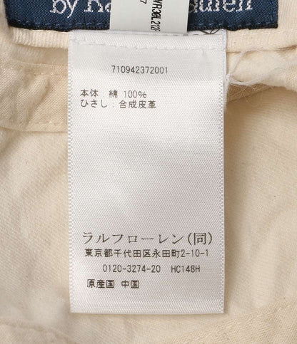 POLO RALPH LAUREN ツイル ロングビル キャップ ホワイト×ブラック 710942372001 メンズ ポロ・ラルフローレン