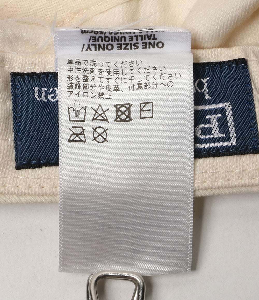 POLO RALPH LAUREN ツイル ロングビル キャップ ホワイト×ブラック 710942372001 メンズ ポロ・ラルフローレン