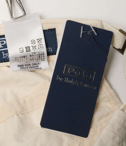 POLO RALPH LAUREN ツイル ロングビル キャップ ホワイト×ブラック 710942372001 メンズ ポロ・ラルフローレン