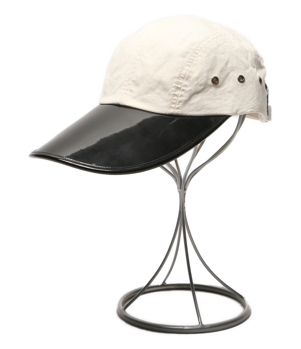 POLO RALPH LAUREN ツイル ロングビル キャップ ホワイト×ブラック 710942372001 メンズ ポロ・ラルフローレン