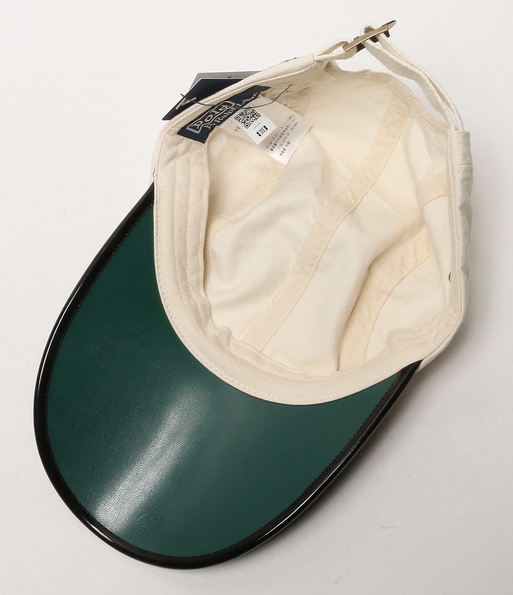 POLO RALPH LAUREN ツイル ロングビル キャップ ホワイト×ブラック 710942372001 メンズ ポロ・ラルフローレン