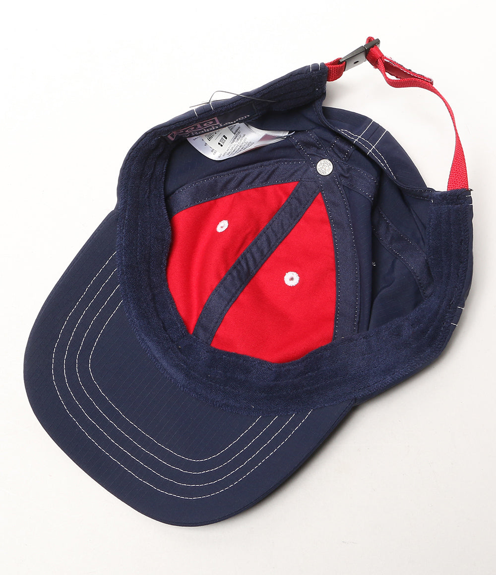 美品 POLO RALPH LAUREN キャップ リップストップ ボール キャップ ネイビー メンズ SIZE O/S ポロ・ラルフローレン