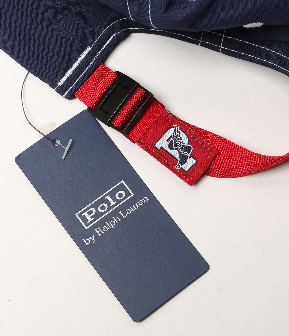 美品 POLO RALPH LAUREN キャップ リップストップ ボール キャップ ネイビー メンズ SIZE O/S ポロ・ラルフローレン