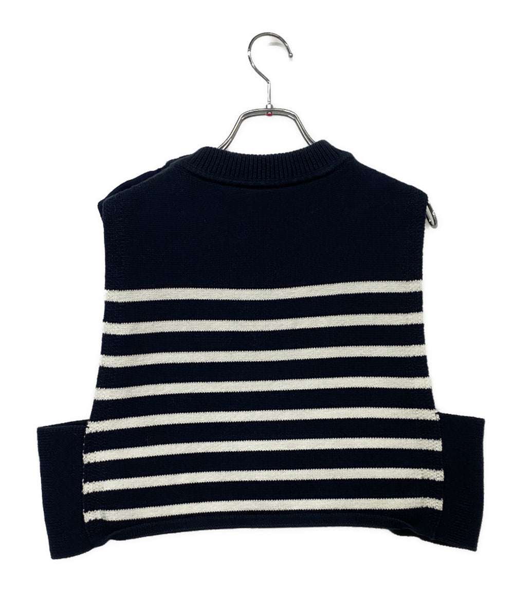 美品 HYKE ニット 22SS PLAID JACQUARD SLEEVELESS SWEATER 221-11277