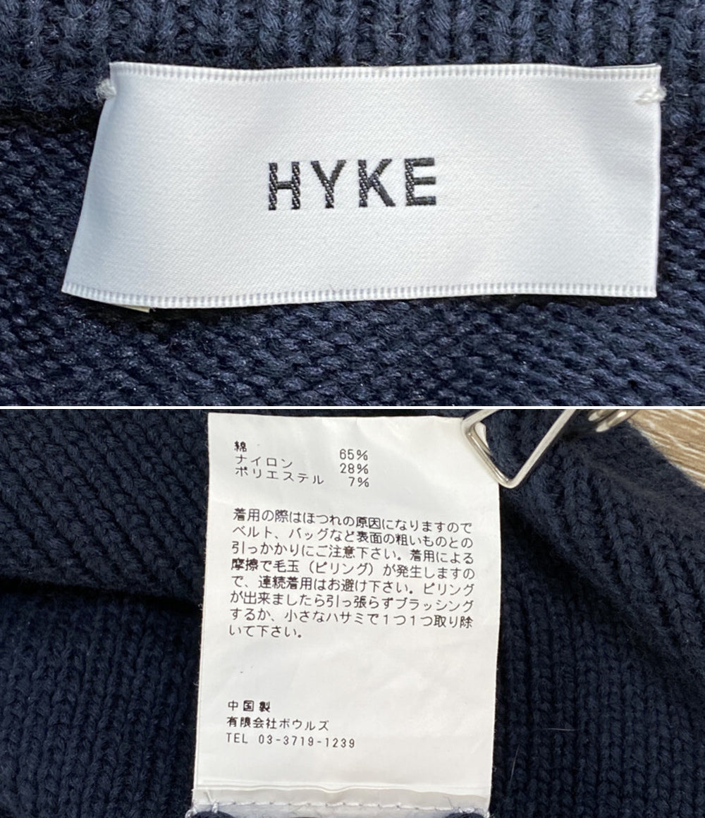 HYKE ベストニット ボーダー STRIPE CROPPED TOP 22SS レディース SIZE - ハイク