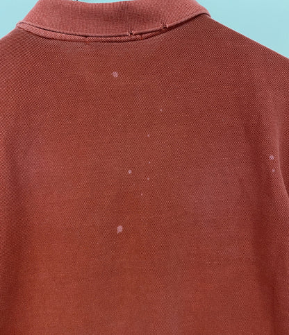 美品 POLO RALPH LAUREN ポロシャツ カノコ USED加工 RED 刺繍 メンズ SIZE L ポロ・ラルフローレン
