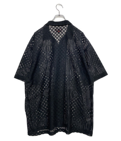 美品 Supreme 半袖シャツ 20SS lace shirts blk メンズ SIZE L シュプリーム