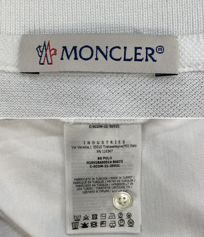 MONCLER 半袖ポロシャツ SS POLO ホワイト メンズ SIZE M モンクレール
