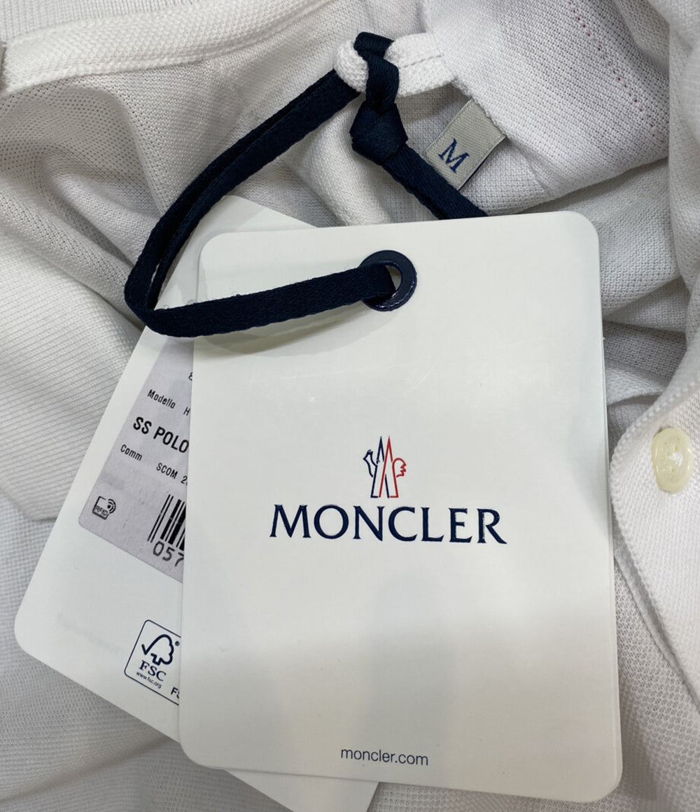 MONCLER 半袖ポロシャツ SS POLO ホワイト メンズ SIZE M モンクレール