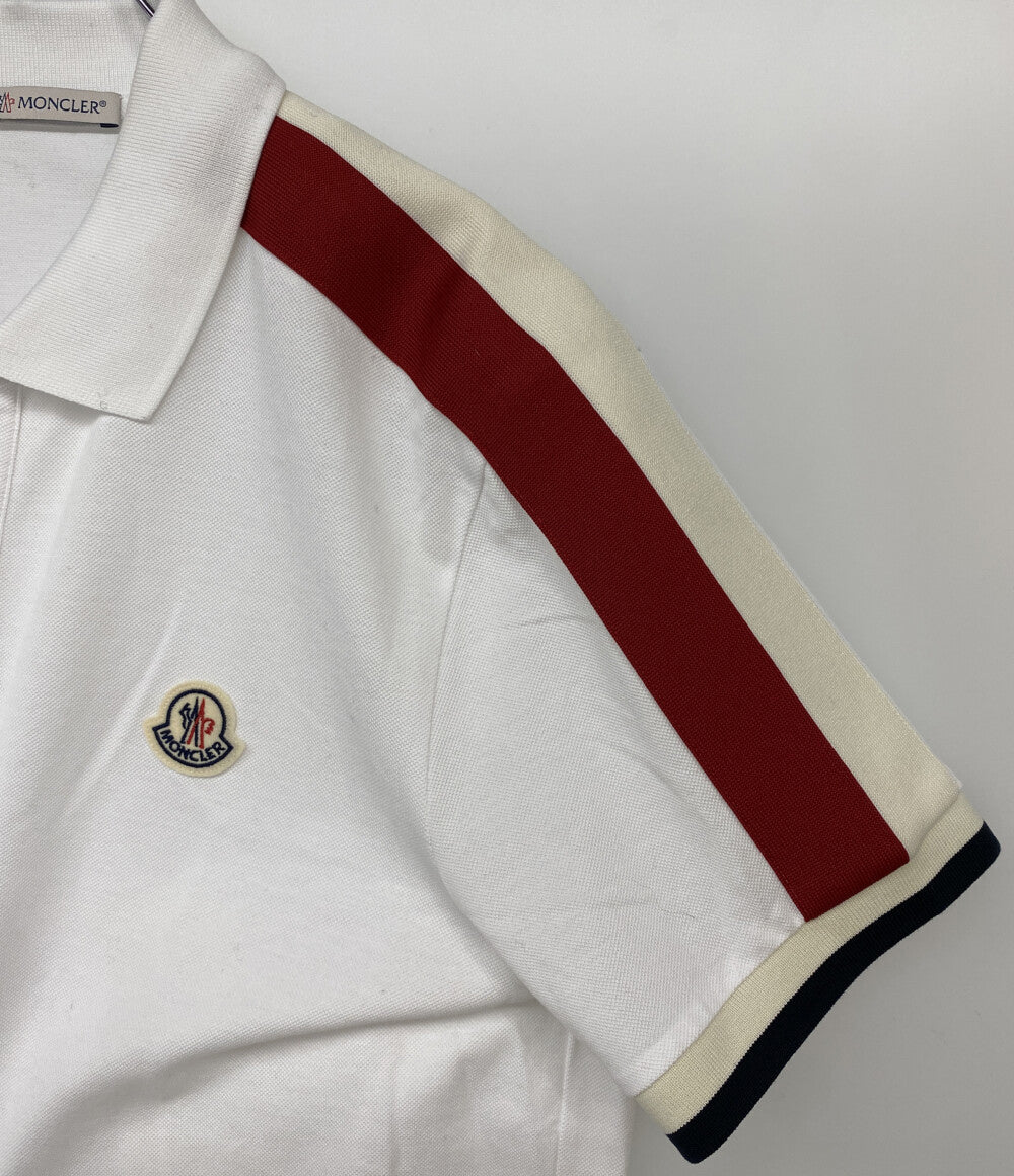 MONCLER 半袖ポロシャツ SS POLO ホワイト メンズ SIZE M モンクレール