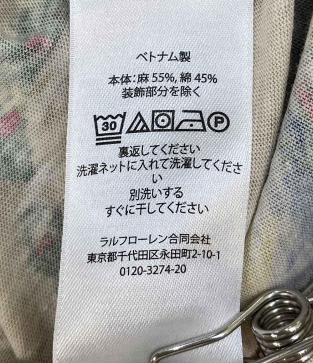 美品 POLO RALPH LAUREN ポロシャツ ハイビスカス ブラウン メンズ SIZE XL ポロ・ラルフローレン
