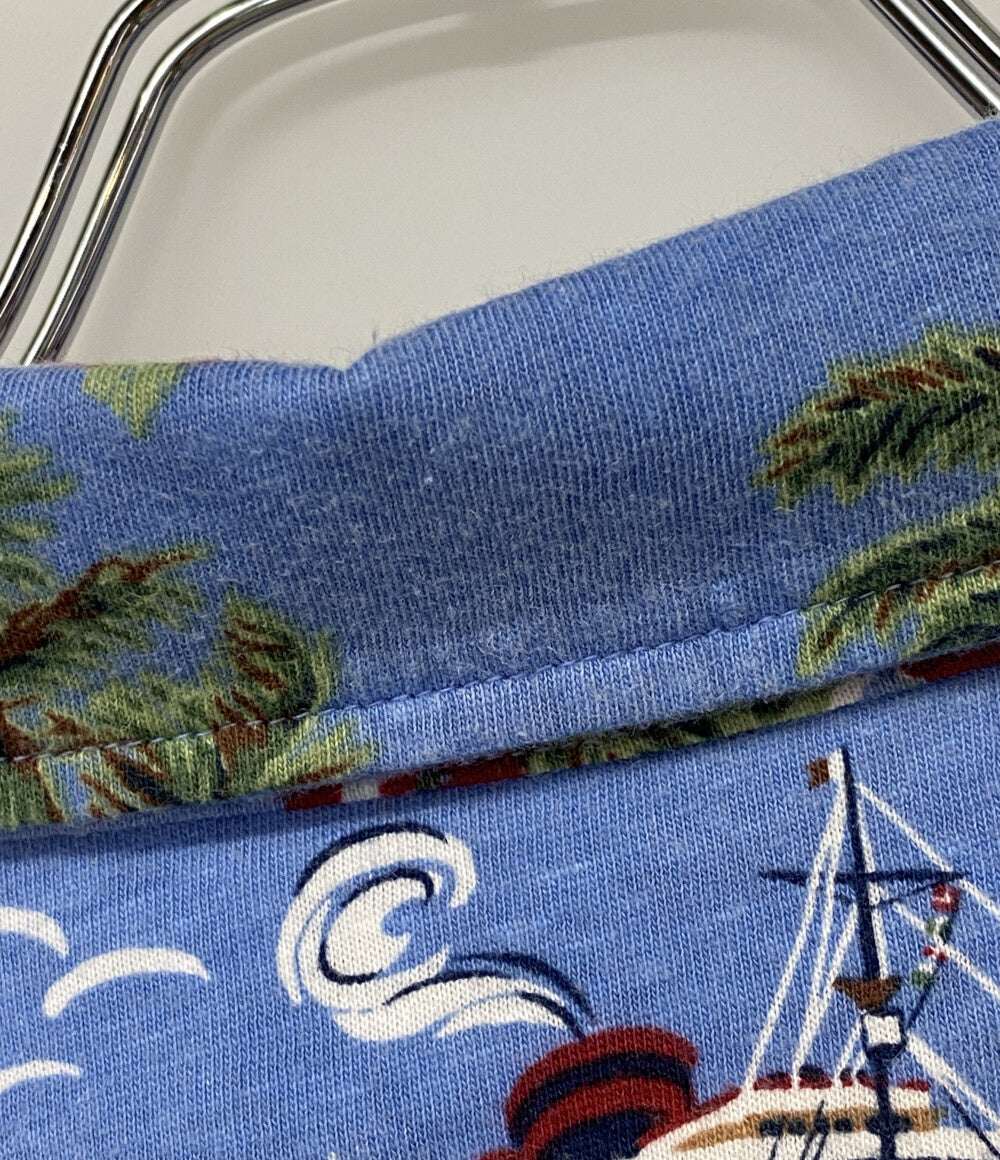 POLO RALPH LAUREN 半袖ポロシャツ Poloベア コットンリネン メンズ SIZE L ポロ・ラルフローレン